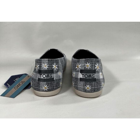 TOMS Women's Printed Alpargata Flats - Black Plaid 5.5M - Picture 5 of 8